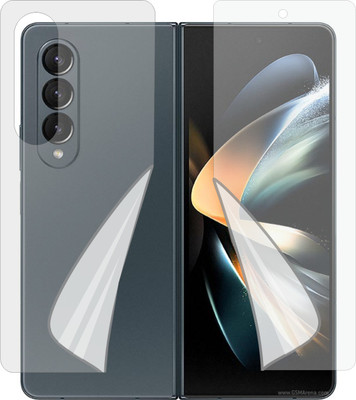 ZINGTEL Front and Back Screen Guard for SAMSUNG GALAXY Z FOLD 4 5G (Edge To Edge TPU Covers Curved Edges)(Pack of 1)