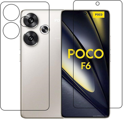 DVTECH Front and Back Screen Guard for Xiaomi Poco F6 9H Crystal Clear(Pack of 1)