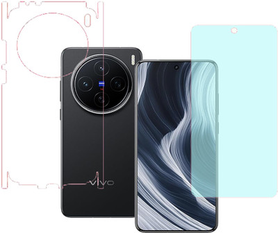 KARTRAY Front and Back Screen Guard for Vivo X200 5G, Front Matte Back Clear(Pack of 2)