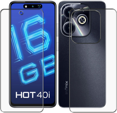 tombik Front and Back Screen Guard for 17F-Infinix Hot 40i-FB(Pack of 2)