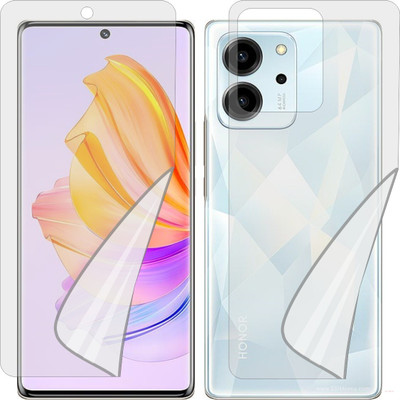 MOBART Front and Back Tempered Glass for HONOR 80 SE GIAAN8 (Edge To Edge TPU Full Coverage)(Pack of 1)