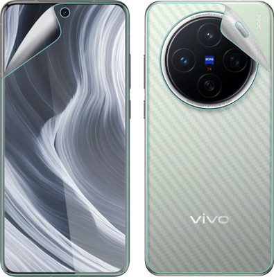 Vatsin Front and Back Screen Guard for ViVO X200, ViVO X200 [Back Carbon Fiber](Pack of 2)