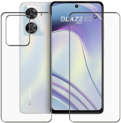 tombik Front and Back Screen Guard for Lava Blaze Pro 5G(Pack of 2)
