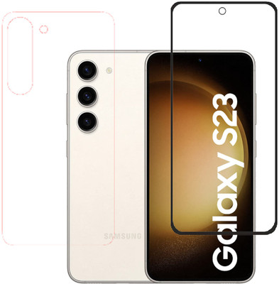 KARTRAY Front and Back Screen Guard for SAMSUNG Galaxy S23 5G(Pack of 2)