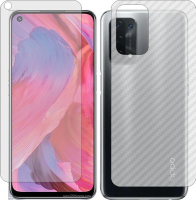 Mobling Front and Back Tempered Glass for OPPO A74 5G CPH2197(Pack of 2)