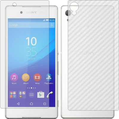 MOBART Front and Back Screen Guard for SONY XPERIA Z3 PLUS (Front Matte Finish & Back 3d Carbon Fiber)(Pack of 2)