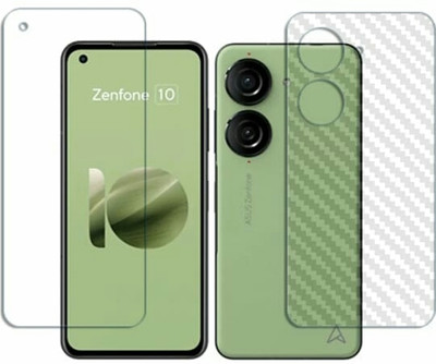 DOWRVIN Front and Back Tempered Glass for Asus Zenfone 10 Front and back tempered glass(Pack of 2)