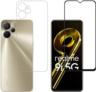 Casesily Front and Back Tempered Glass for Realme 9i 5G Front 11D Glass Back Flexible Trink (Not Glass)(Pack of 2)