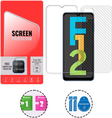 ARBAN Front and Back Tempered Glass for Samsung Galaxy F12 4G (1 FREE CAMERA LENS) WITH FRONTBACK SCREEN PROTECTOR(Pack of 1)