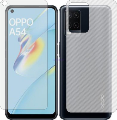 Fasheen Front and Back Tempered Glass for OPPO CPH2239 (Front Matte Finish & Back 3d Carbon Fiber)(Pack of 2)