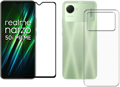 4 YARDS Front and Back Tempered Glass for Realme Narzo 50i Prime (D-Plus)(Pack of 1)