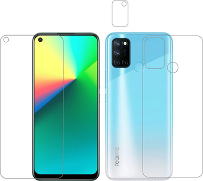 Vatsin Front and Back Tempered Glass for Realme 7i(Pack of 3)