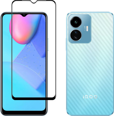 Vatsin Front and Back Tempered Glass for iQOO Z6 Lite 5G, iQOO Z6 Lite 5G (Back Carbon Fiber)(Pack of 2)