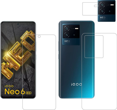 Ten To 11 Front and Back Tempered Glass for iQOO Neo 6 5G(Pack of 3)