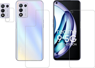 Vatsin Front and Back Tempered Glass for Realme 9 5G SE(Pack of 3)