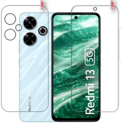 DOWRVIN Front and Back Tempered Glass for REDMI 13 5G(Pack of 2)