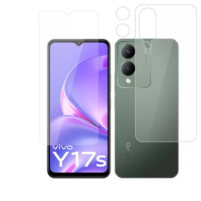Vatsin Front and Back Tempered Glass for ViVO Y17s(Pack of 3)