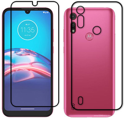 MUTAALI Front and Back Tempered Glass for Motorola E6i(Pack of 1)