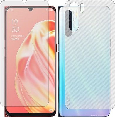 MOBART Front and Back Tempered Glass for OPPO A91(Pack of 2)