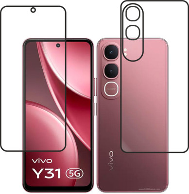 chakoor Front and Back Tempered Glass for vivo Y31 5G(Pack of 3)