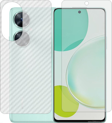 MOBART Front and Back Tempered Glass for Huawei Nova 11i (Matte Front & Carbon Fiber Skin for Back)(Pack of 2)