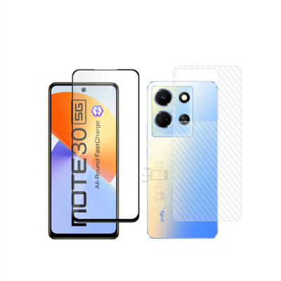 Ten To 11 Front and Back Tempered Glass for Infinix Note 30 5G, Infinix Note 30 5G [Back Carbon Fiber](Pack of 2)