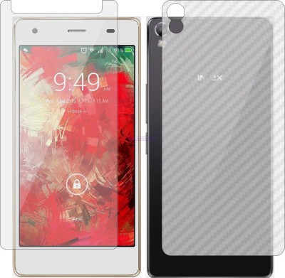 Fasheen Front and Back Tempered Glass for INTEX AQUA ACE (Front Matte Finish & Back 3d Carbon Fiber)(Pack of 2)