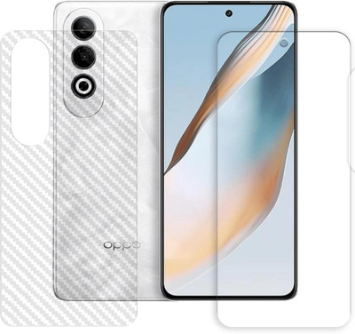 DOWRVIN Front and Back Tempered Glass for OPPO K12 PLUS 5G FRONT AND BACK TEMPERED GLASS(Pack of 2)
