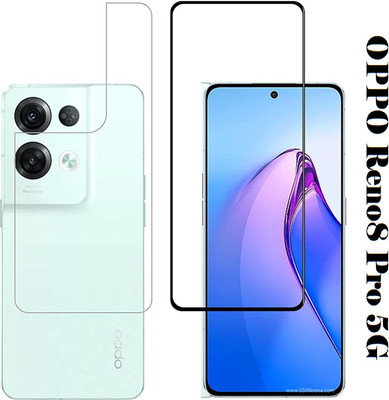 LIKEDESIGN Front and Back Tempered Glass for OPPO Reno8 Pro, OPPO Reno8 Pro 5G, OPPO Reno 8 Pro(Pack of 2)