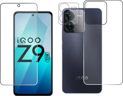 chakoor Front and Back Screen Guard for IQOO Z9 5G(Pack of 3)
