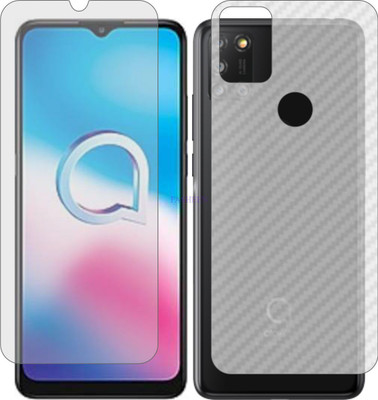 Fasheen Front and Back Tempered Glass for ALCATEL 3X 2020 (Front Matte Finish & Back 3d Carbon Fiber)(Pack of 2)