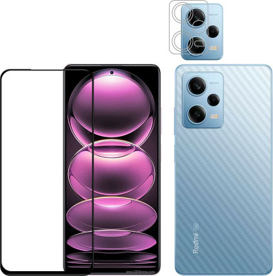 KANCHA Front and Back Tempered Glass for REDMI NOTE 12 PRO PLUS +(Pack of 3)