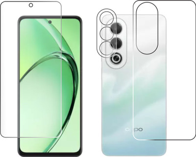 chakoor Front and Back Tempered Glass for oppo k12x 5g(Pack of 3)