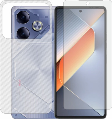 MOBART Front and Back Tempered Glass for Tecno Pova 6(Pack of 2)