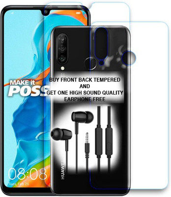 ARBAN Front and Back Tempered Glass for Huawei P30 Lite FRONT BACK TEMPERED GLASS BUY AND GET EARPHONE FREE(Pack of 1)