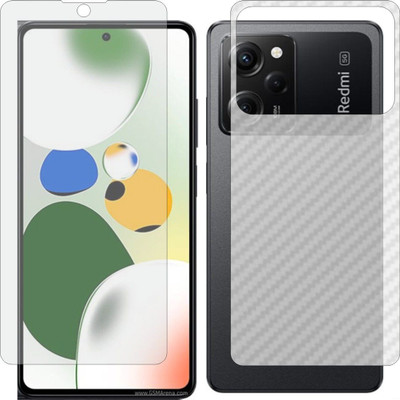 MOBART Front and Back Tempered Glass for REDMI NOTE 12 PRO SPEED(Pack of 2)
