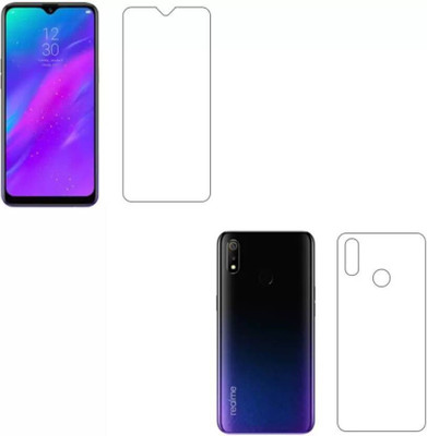 PR SMART Front and Back Tempered Glass for Realme 3(Pack of 1)