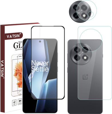 Vatsin Front and Back Tempered Glass for OnePlus 13R(Pack of 3)
