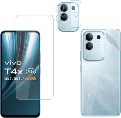 Ten To 11 Front and Back Tempered Glass for ViVO T4X(Pack of 3)