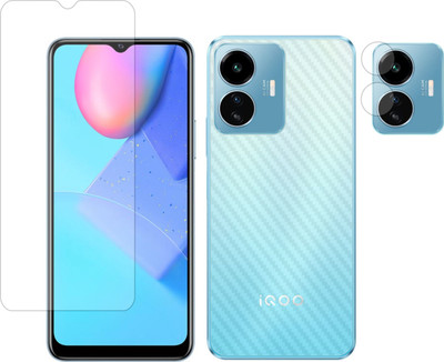 Vatsin Front and Back Tempered Glass for iQOO Z6 Lite 5G(Pack of 3)