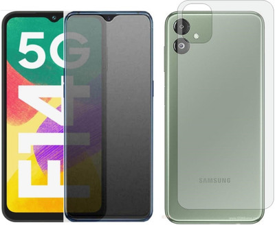 4 YARDS Front and Back Tempered Glass for Samsung Galaxy F14 5G (Matte Finish)(Pack of 1)