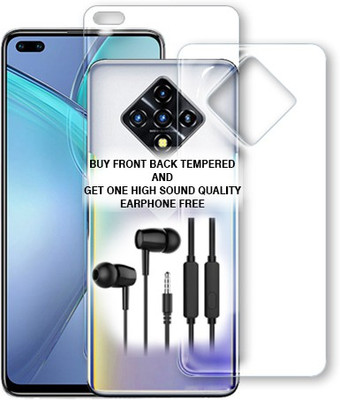 ARBAN Front and Back Tempered Glass for Infinix Zero 8 FRONT BACK TEMPERED GLASS BUY AND GET EARPHONE FREE(Pack of 1)