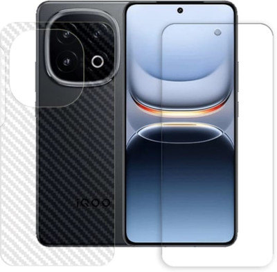 AHWAVEEDA Front and Back Tempered Glass for VIVO IQOO 13 5G FRONT AND BACK TEMPERED GLASS(Pack of 2)