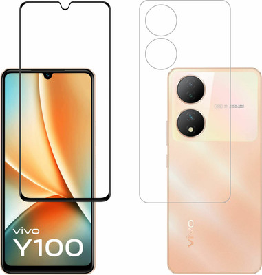 Vatsin Front and Back Tempered Glass for ViVO Y100 5G(Pack of 2)