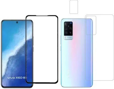 MUTAALI Front and Back Tempered Glass for ViVO X60(Pack of 1)