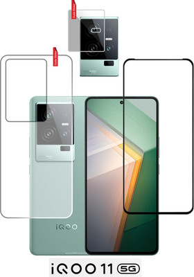 Olonga Front and Back Tempered Glass for IQOO11 5G(Pack of 3)