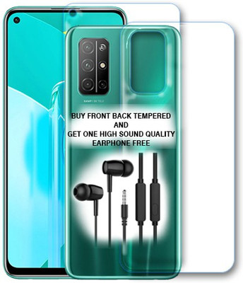 SOMTONE Front and Back Tempered Glass for Honor 30S FRONT BACK TEMPERED GLASS BUY AND GET EARPHONE FREE(Pack of 1)