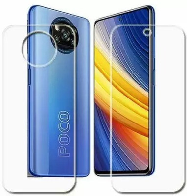 Penvag Front and Back Tempered Glass for Poco X3 Pro(Pack of 2)