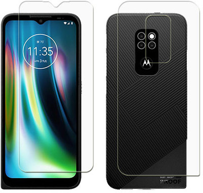 SOMTONE Front and Back Tempered Glass for Motorola Defy (2021)(Pack of 1)