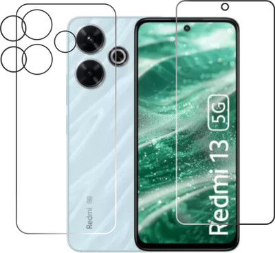 chakoor Front and Back Tempered Glass for Redmi 13 5G(Pack of 2)